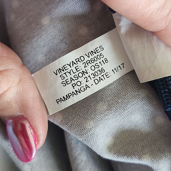 Vineyard Vines Navy Blue Wrap Skirt Skort W/ Tie Front, White Polka Dots, 2 - Picture 6 of 6